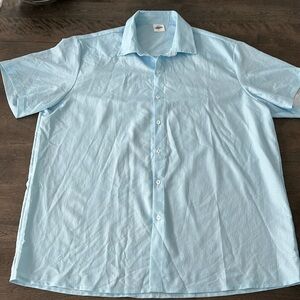 NWOT baby blue mens button down
